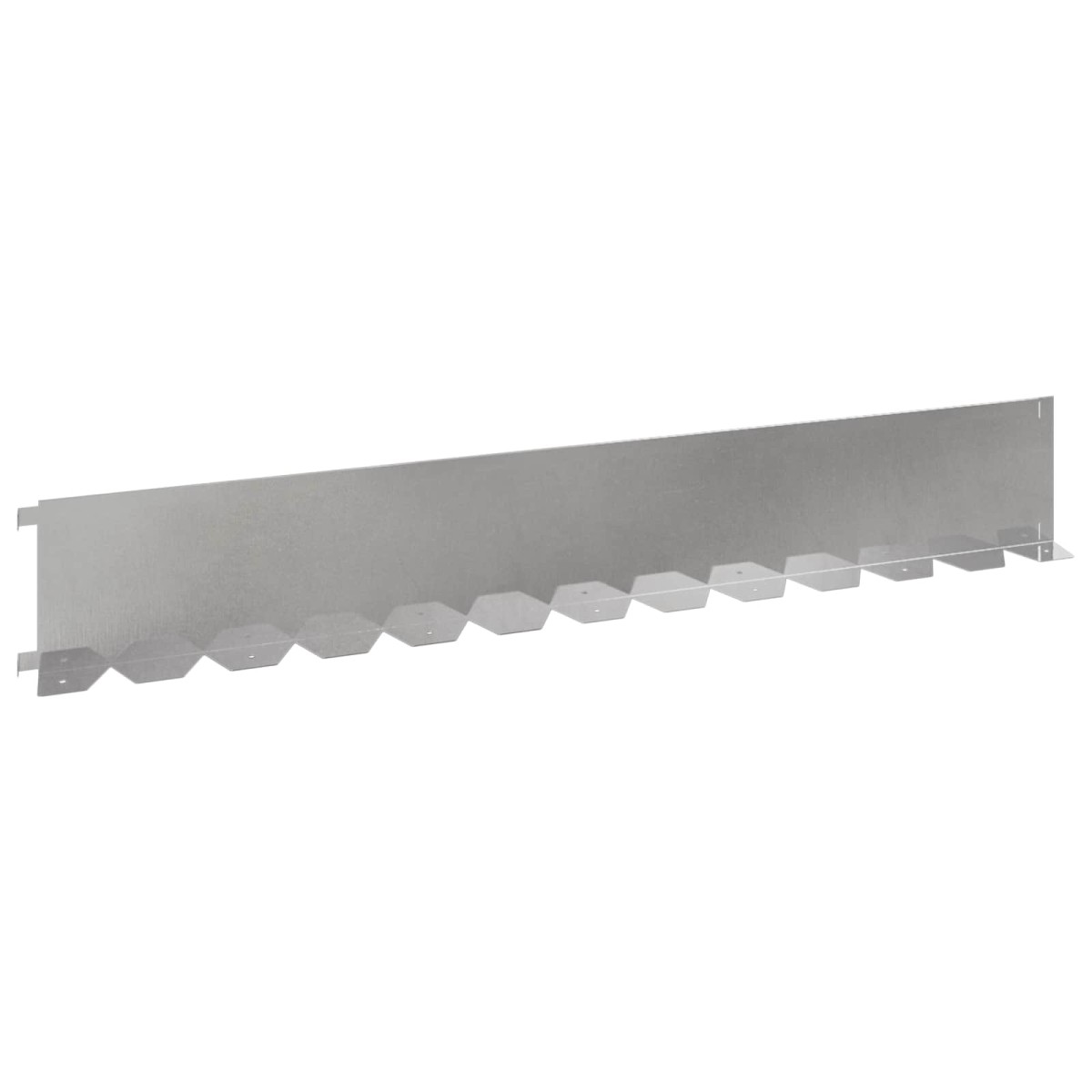 vidaXL Περίγραμμα γκαζόν 30 τμχ. 102 x 15 x 4 εκ. Ατσάλι Ασημί