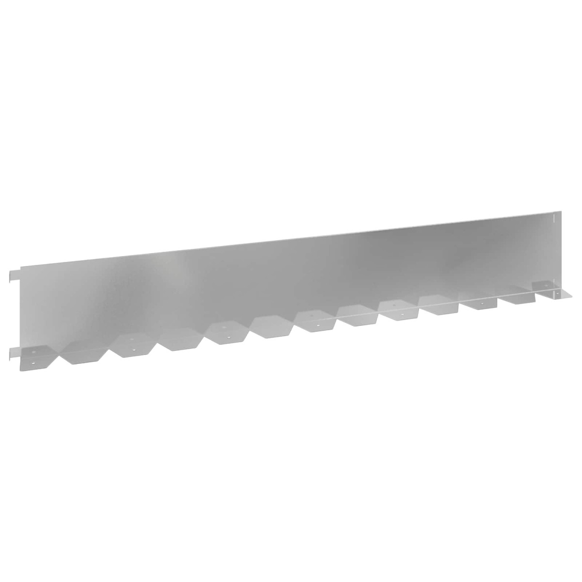 vidaXL Περίγραμμα γκαζόν 30 τμχ. 102 x 15 x 4 εκ. Ατσάλι Ασημί