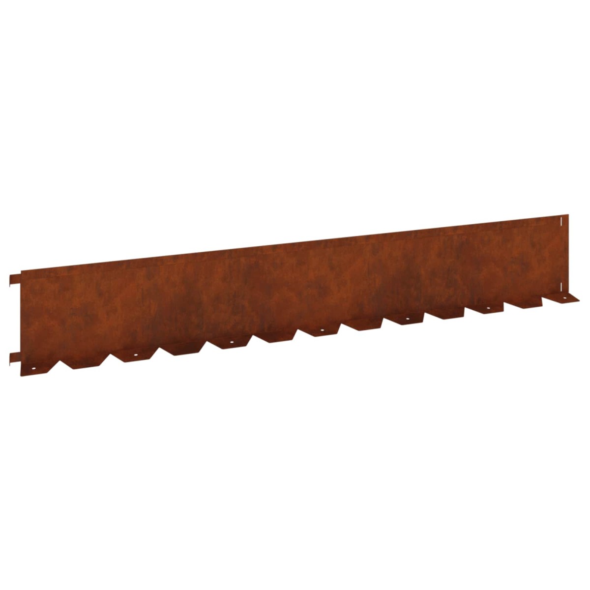 vidaXL Περίγραμμα γκαζόν 20 τμχ. 102 x 15 x 4 εκ. Ατσάλι Σκ rusty