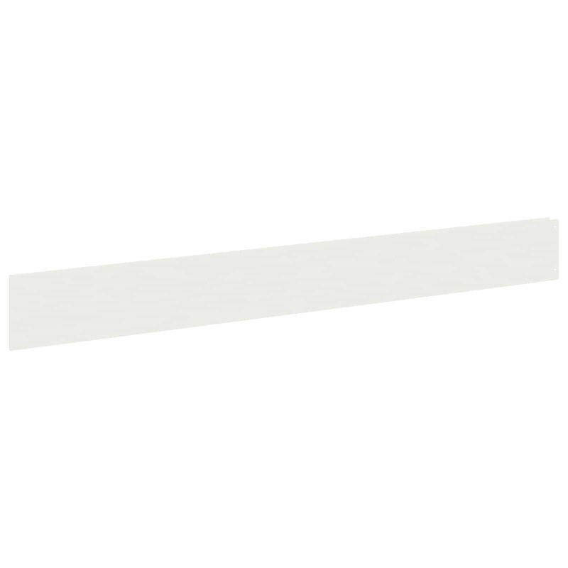 vidaXL Περίγραμμα γκαζόν 10 τμχ. 100 x 12 cm Ατσάλι Λευκό