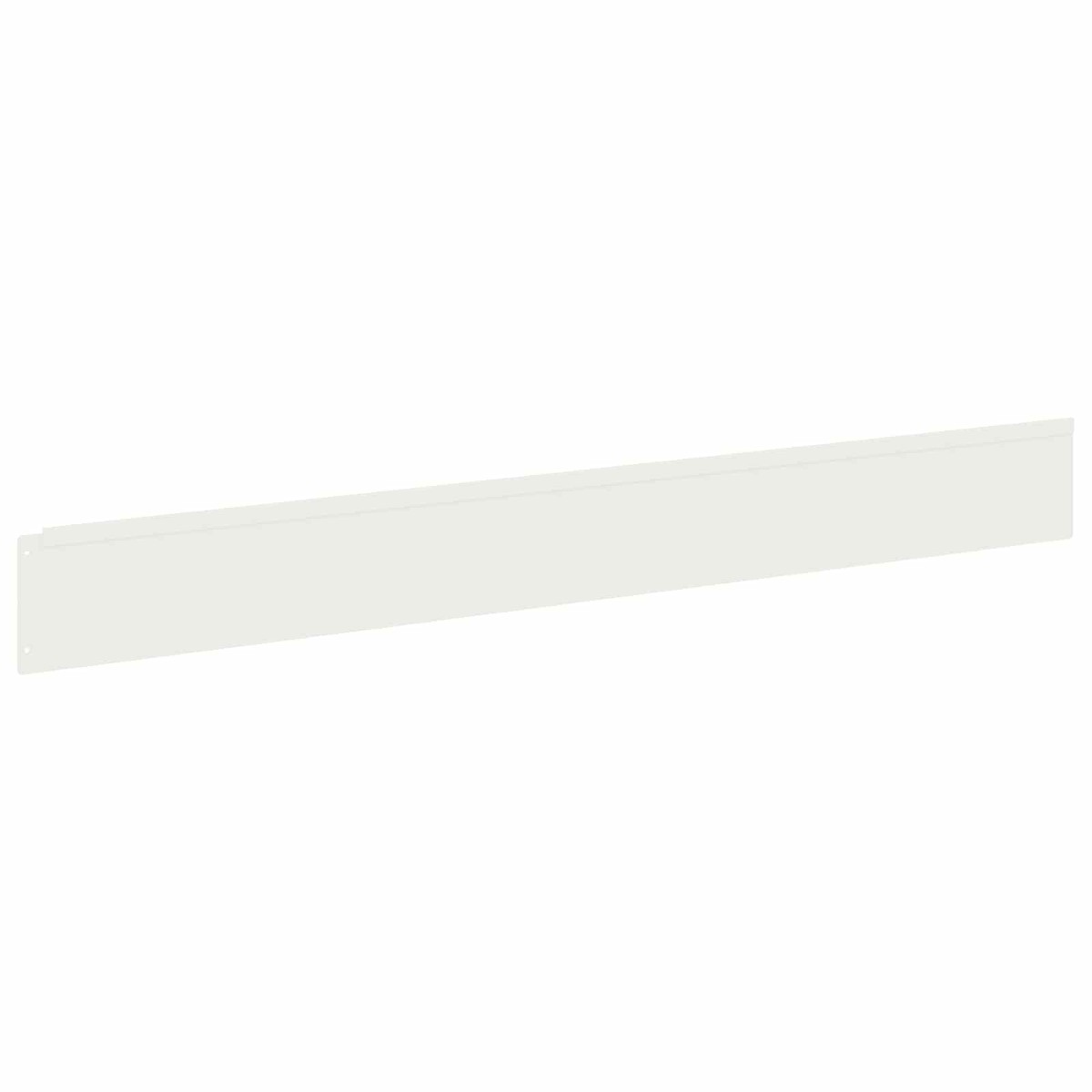 vidaXL Περίγραμμα γκαζόν 20 τμχ. 100 x 12 cm Ατσάλι Λευκό