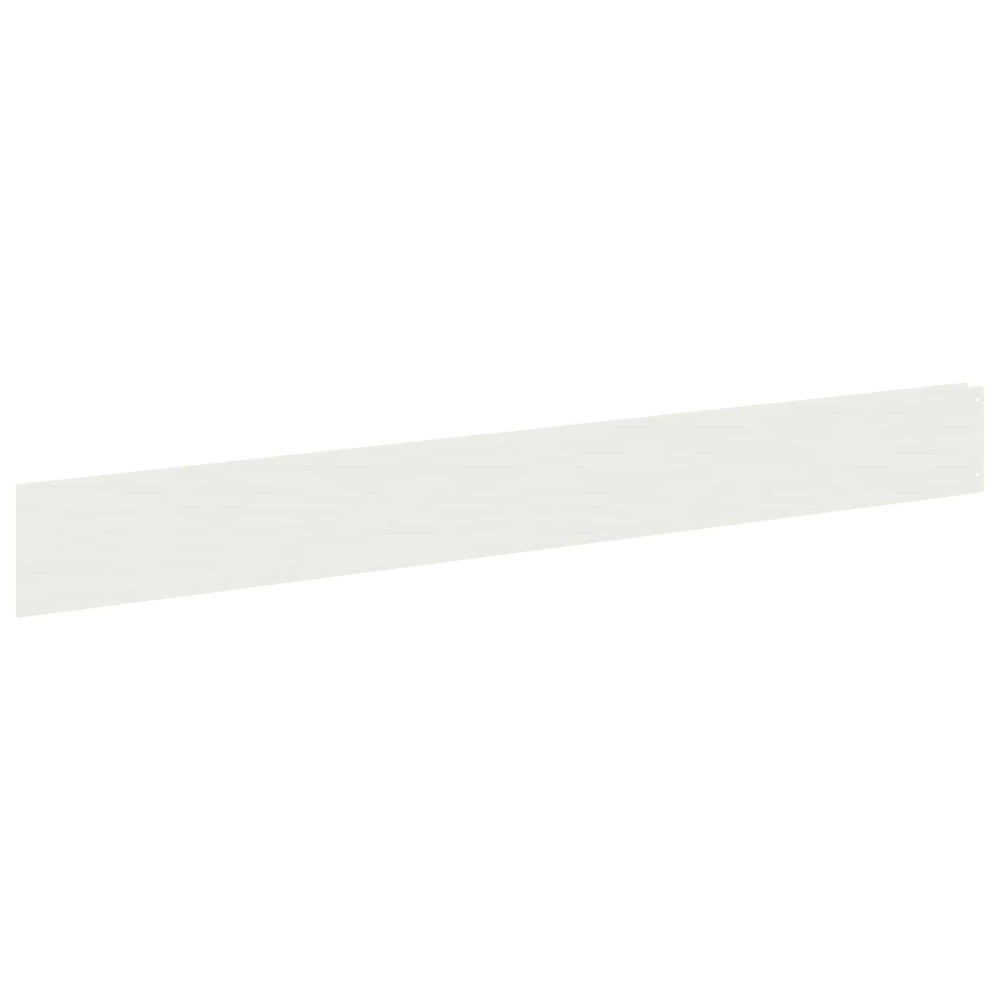 vidaXL Περίγραμμα γκαζόν 50 τμχ. 100 x 12 cm Ατσάλι Λευκό