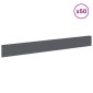 vidaXL Περίγραμμα γκαζόν 50 τμχ. 100 x 12 cm Ατσάλι Ανθρακί