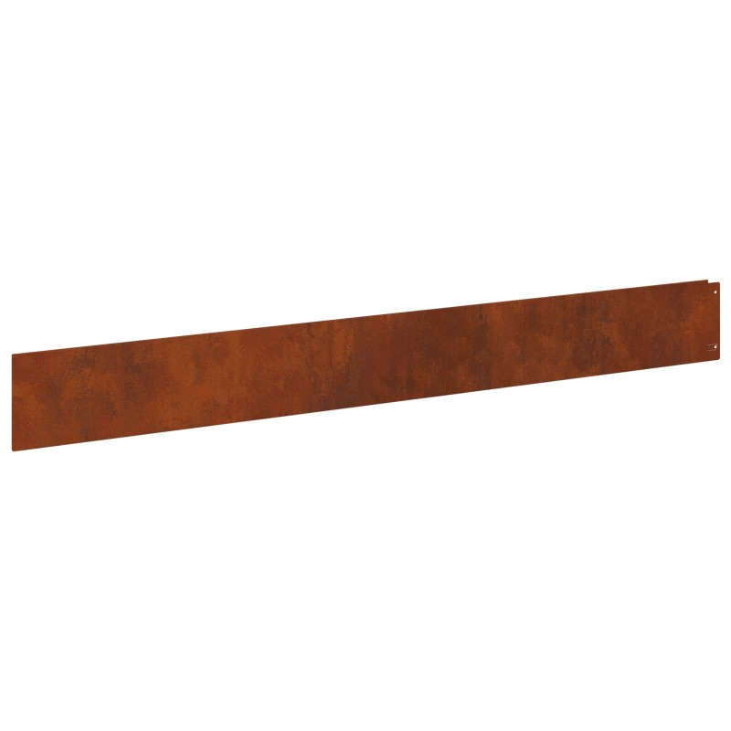 vidaXL Περίγραμμα γκαζόν 30 τμχ. 100 x 12 cm Ατσάλι Σκ rusty
