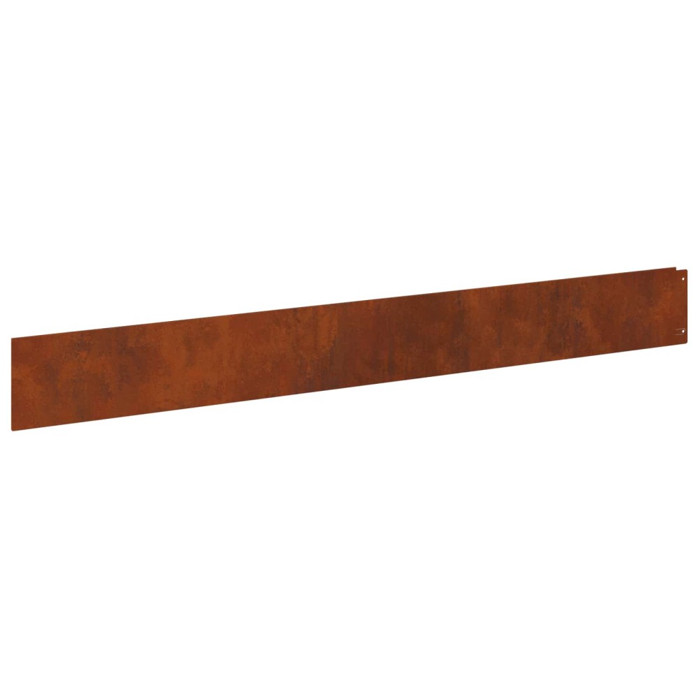vidaXL Περίγραμμα γκαζόν 50 τμχ. 100 x 12 cm Ατσάλι Σκ rusty
