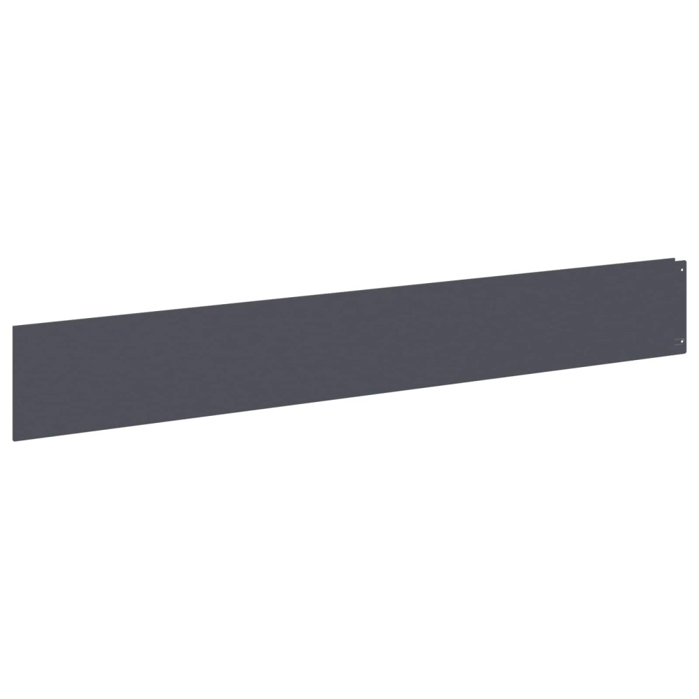 vidaXL Περίγραμμα γκαζόν 20 τμχ. 100 x 15 cm Ατσάλι Ανθρακί