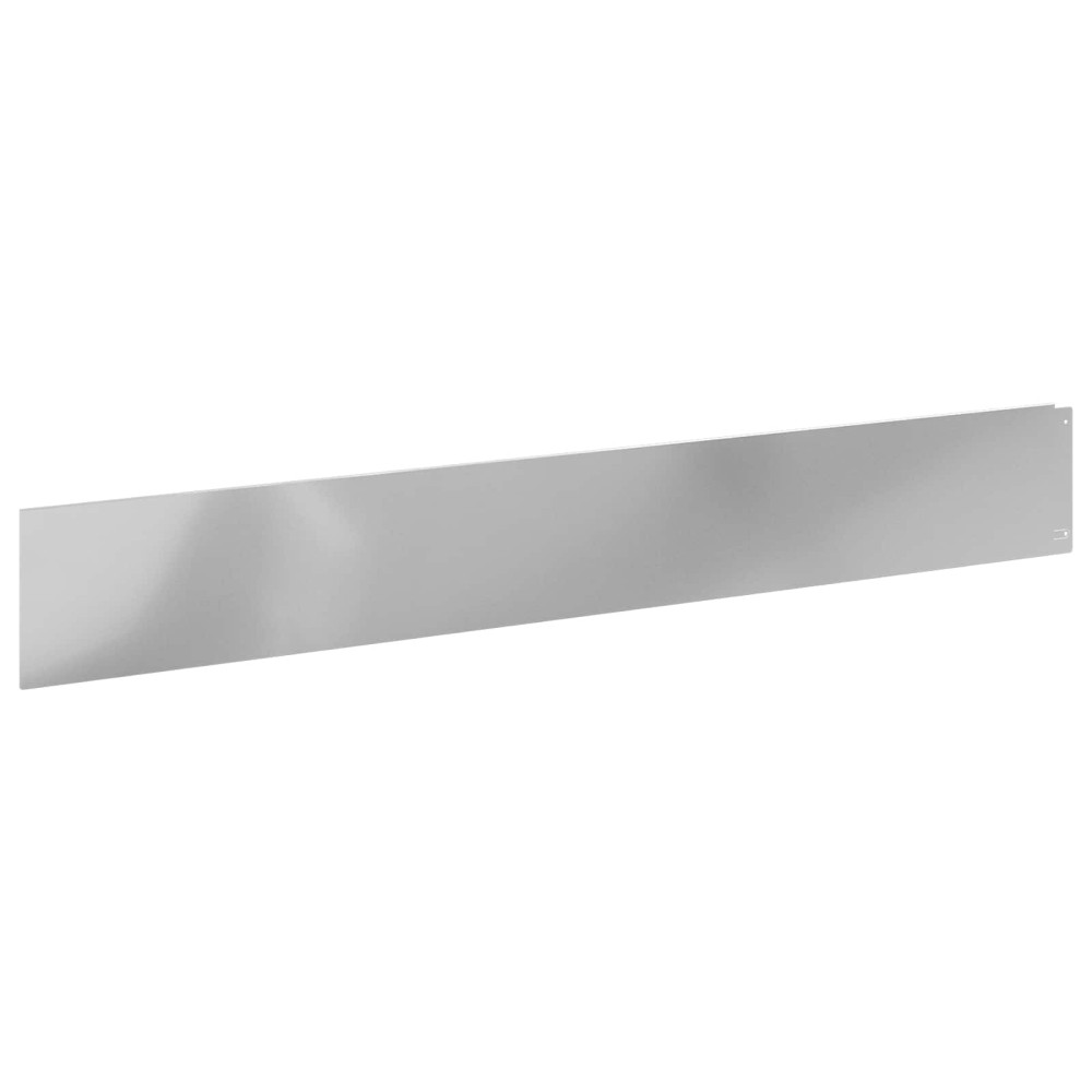 vidaXL Περίγραμμα γκαζόν 10 τμχ. 100 x 15 cm Ατσάλι Ασημί
