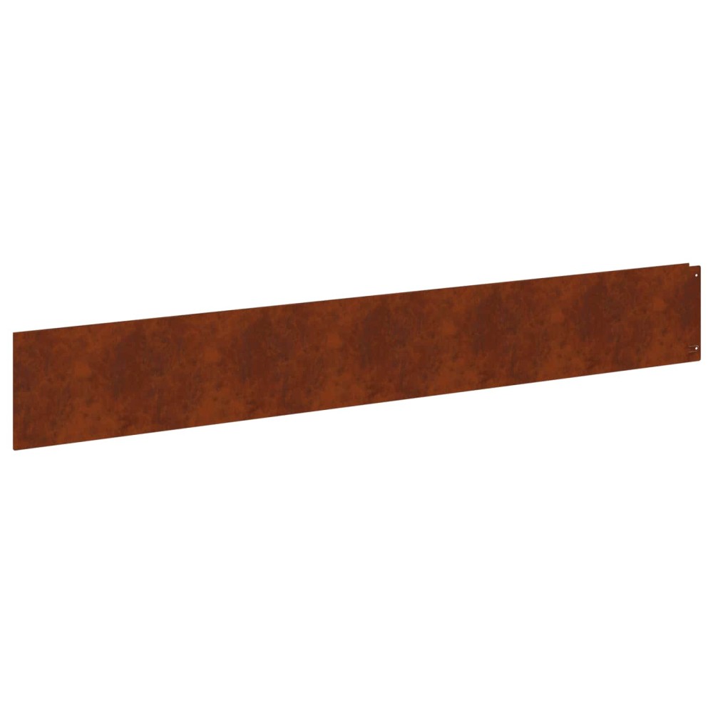 vidaXL Περίγραμμα γκαζόν 10 τμχ. 100 x 15 cm Ατσάλι Σκ rusty