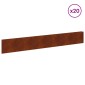 vidaXL Περίγραμμα γκαζόν 20 τμχ. 100 x 15 cm Ατσάλι Σκ rusty