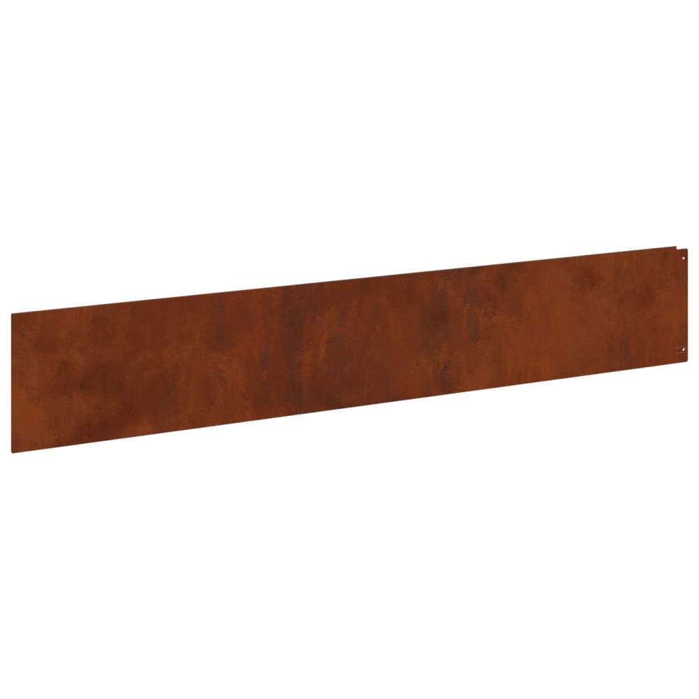 vidaXL Περίγραμμα γκαζόν 20 τμχ. 100 x 18 εκ Ατσάλι Σκ rusty