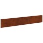 vidaXL Περίγραμμα γκαζόν 20 τμχ. 100 x 18 εκ Ατσάλι Σκ rusty