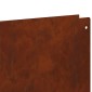 vidaXL Περίγραμμα γκαζόν 20 τμχ. 100 x 18 εκ Ατσάλι Σκ rusty