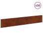 vidaXL Περίγραμμα γκαζόν 30 τμχ. 100 x 18 εκ Ατσάλι Σκ rusty