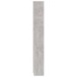 vidaXL Βιβλιοθήκη με 5 Ράφια Γκρι Σκυροδέμ. 60x24x175 εκ. Μοριοσανίδα