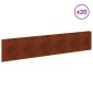 vidaXL Περίγραμμα γκαζόν 20 τμχ. 100 x 22 εκ Ατσάλι Σκ rusty