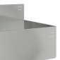 vidaXL Περίγραμμα γκαζόν 10 τμχ. 100 x 10 x 8 εκ Ατσάλι Ασημί