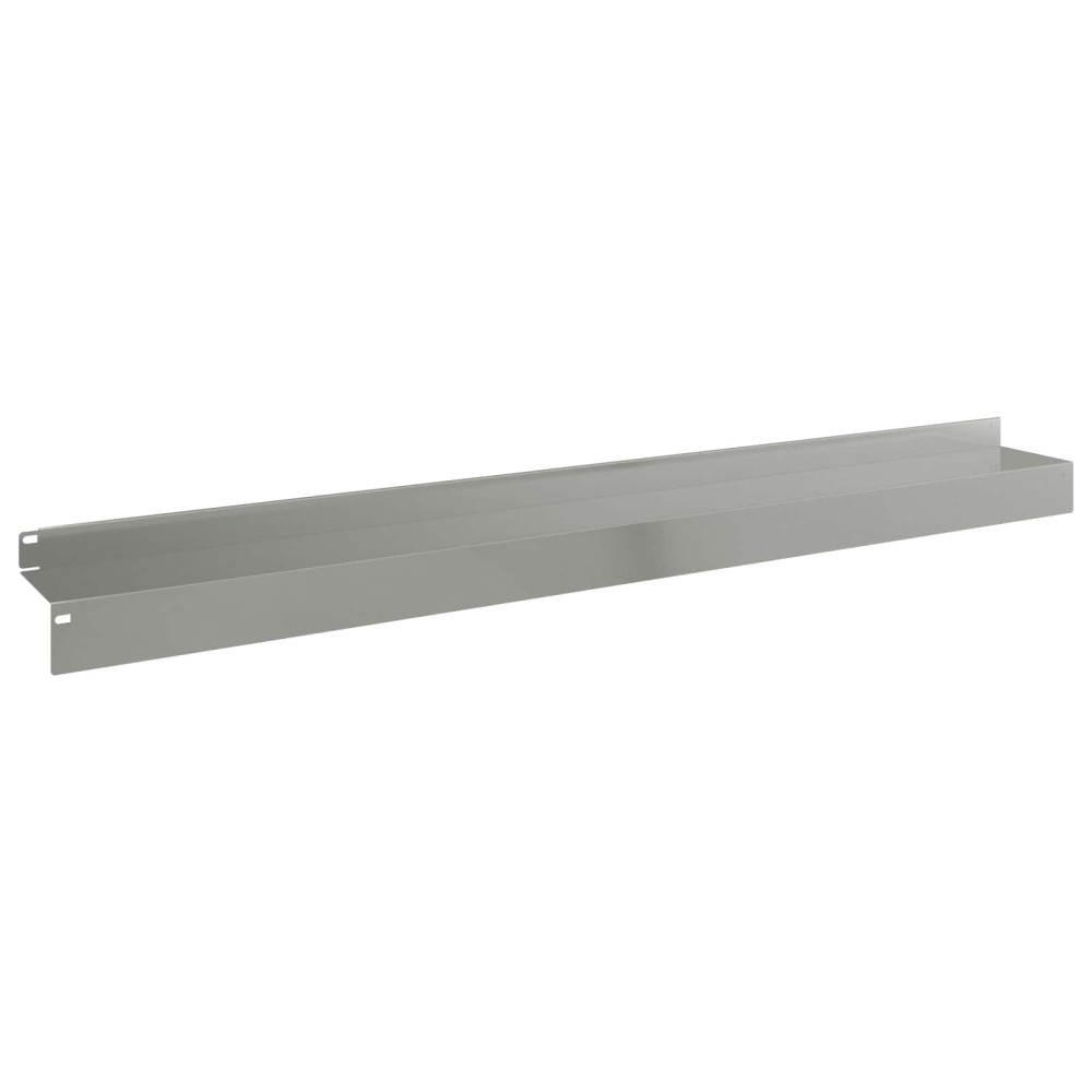 vidaXL Περίγραμμα γκαζόν 20 τμχ. 100 x 10 x 8 εκ Ατσάλι Ασημί