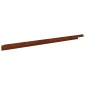vidaXL Περίγραμμα γκαζόν 10 τμχ. 100 x 10 x 8 εκ Ατσάλι Σκ rusty