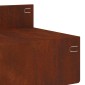 vidaXL Περίγραμμα γκαζόν 10 τμχ. 100 x 10 x 8 εκ Ατσάλι Σκ rusty