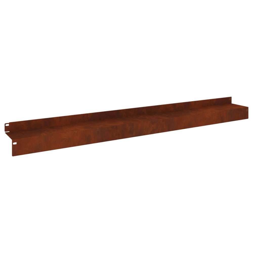 vidaXL Περίγραμμα γκαζόν 20 τμχ. 100 x 10 x 8 εκ Ατσάλι Σκ rusty