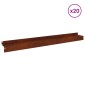vidaXL Περίγραμμα γκαζόν 20 τμχ. 100 x 10 x 8 εκ Ατσάλι Σκ rusty