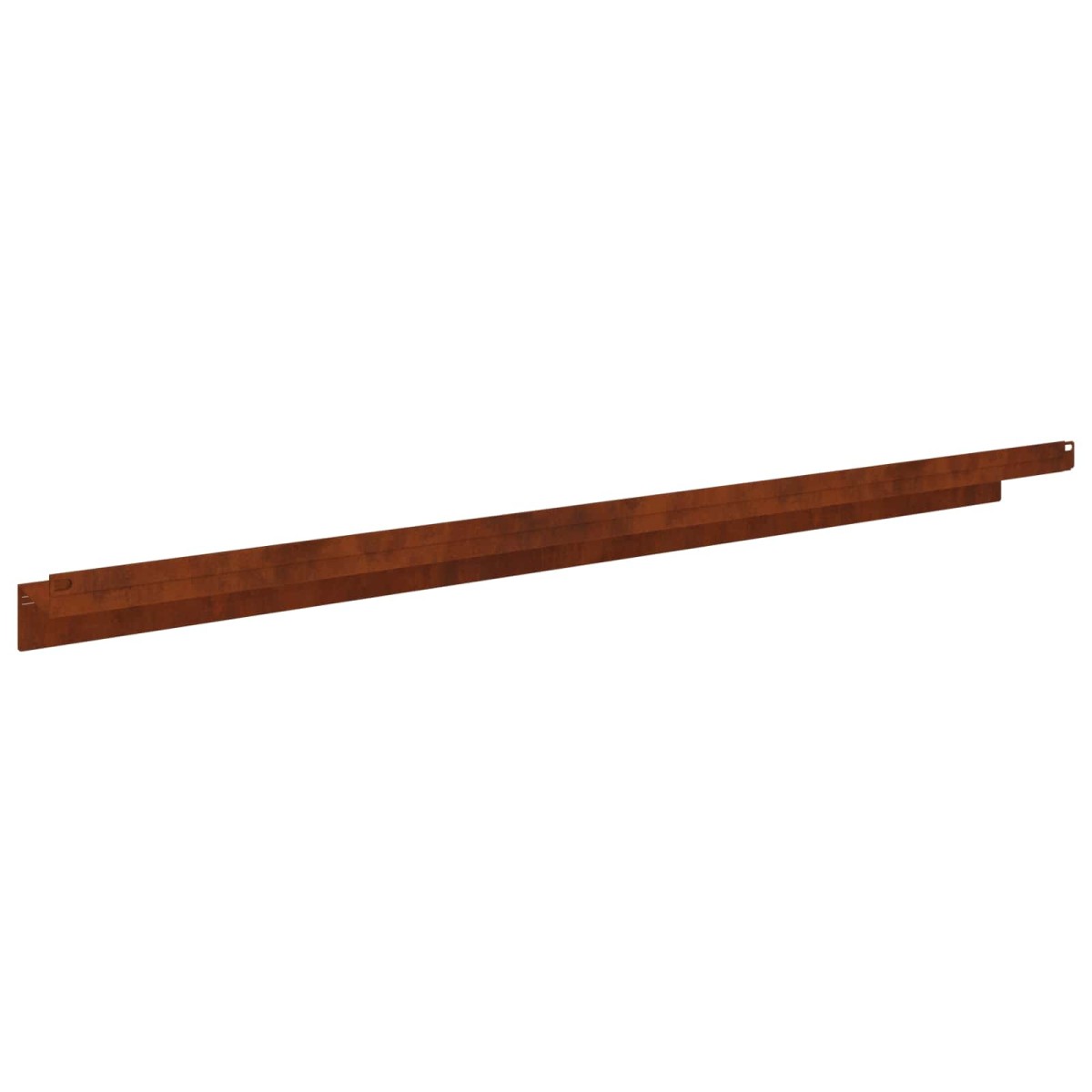 vidaXL Περίγραμμα γκαζόν 20 τμχ. 100 x 10 x 8 εκ Ατσάλι Σκ rusty