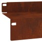 vidaXL Περίγραμμα γκαζόν 20 τμχ. 100 x 10 x 8 εκ Ατσάλι Σκ rusty