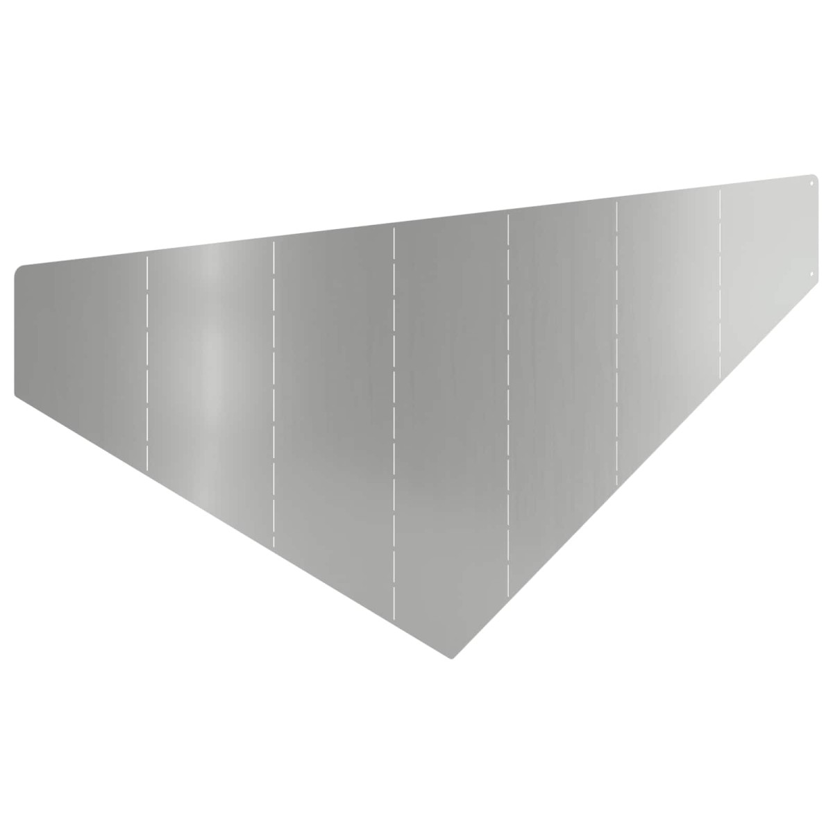 vidaXL Περίγραμμα γκαζόν 100 x 45 cm Ατσάλι Ασημί