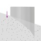 vidaXL Περίγραμμα γκαζόν 100 x 45 cm Ατσάλι Ασημί