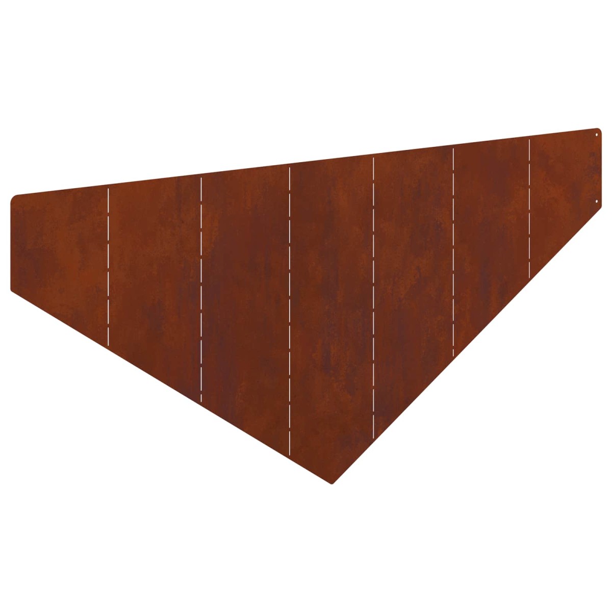 vidaXL Περίγραμμα γκαζόν 4 τμχ. 100 x 45 cm Ατσάλι Σκ rusty