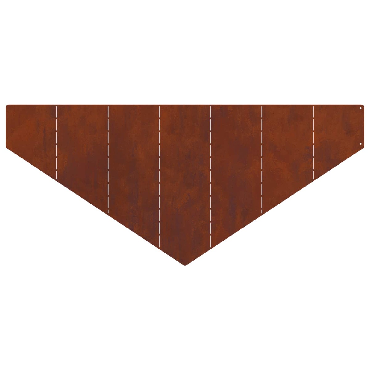 vidaXL Περίγραμμα γκαζόν 4 τμχ. 100 x 45 cm Ατσάλι Σκ rusty