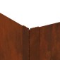 vidaXL Περίγραμμα γκαζόν 60 x 60 x 20 εκ Ατσάλι Σκ rusty