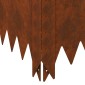 vidaXL Περίγραμμα γκαζόν 60 x 60 x 20 εκ Ατσάλι Σκ rusty