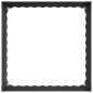 vidaXL Περίγραμμα γκαζόν 4 τμχ. 60 x 60 x 35 cm Ατσάλι Μαύρο