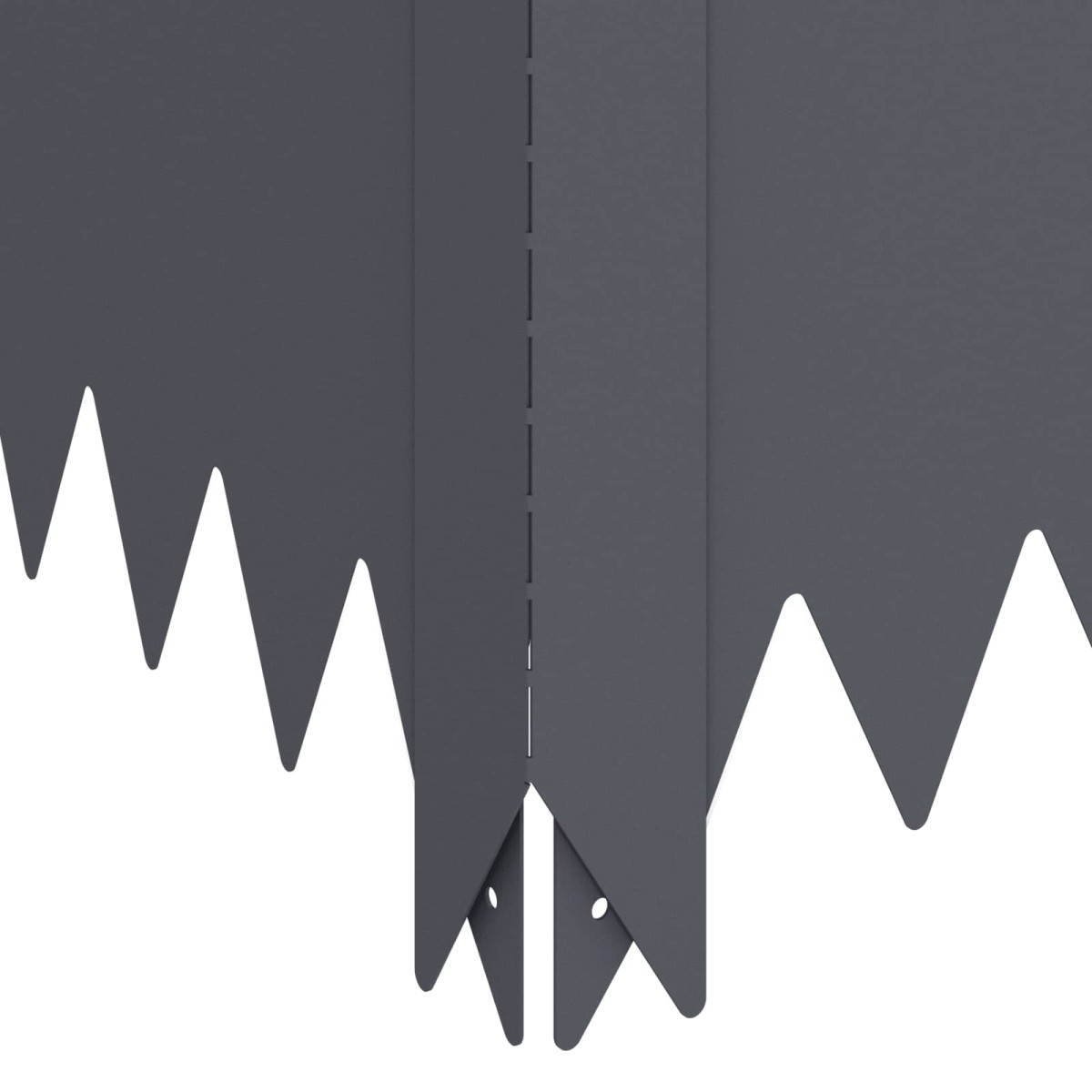 vidaXL Περίγραμμα γκαζόν 4 τμχ. 60 x 60 x 35 cm Ατσάλι Ανθρακί