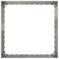 vidaXL Περίγραμμα γκαζόν 4 τμχ. 60 x 60 x 35 cm Ατσάλι Ασημί