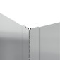 vidaXL Περίγραμμα γκαζόν 4 τμχ. 60 x 60 x 35 cm Ατσάλι Ασημί