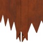 vidaXL Περίγραμμα γκαζόν 60 x 60 x 35 cm Ατσάλι Σκ rusty