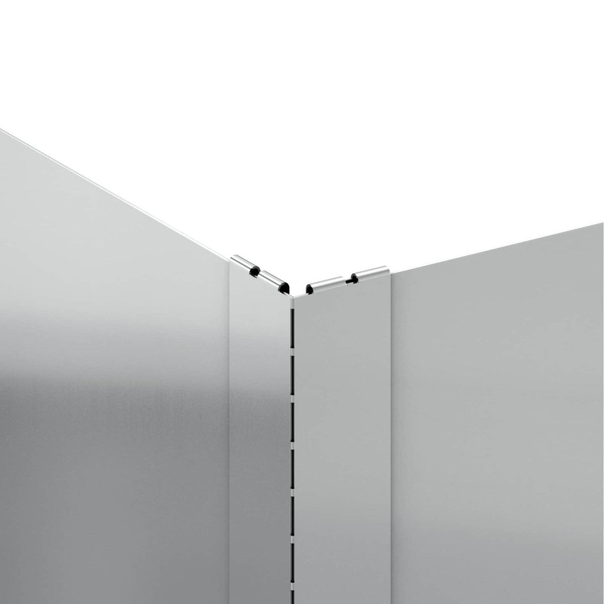 vidaXL Περίγραμμα γκαζόν 4 τμχ. 100 x 60 x 20 εκ. Ατσάλι Ασημί