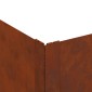 vidaXL Περίγραμμα γκαζόν 100 x 60 x 20 εκ. Ατσάλι Σκ rusty