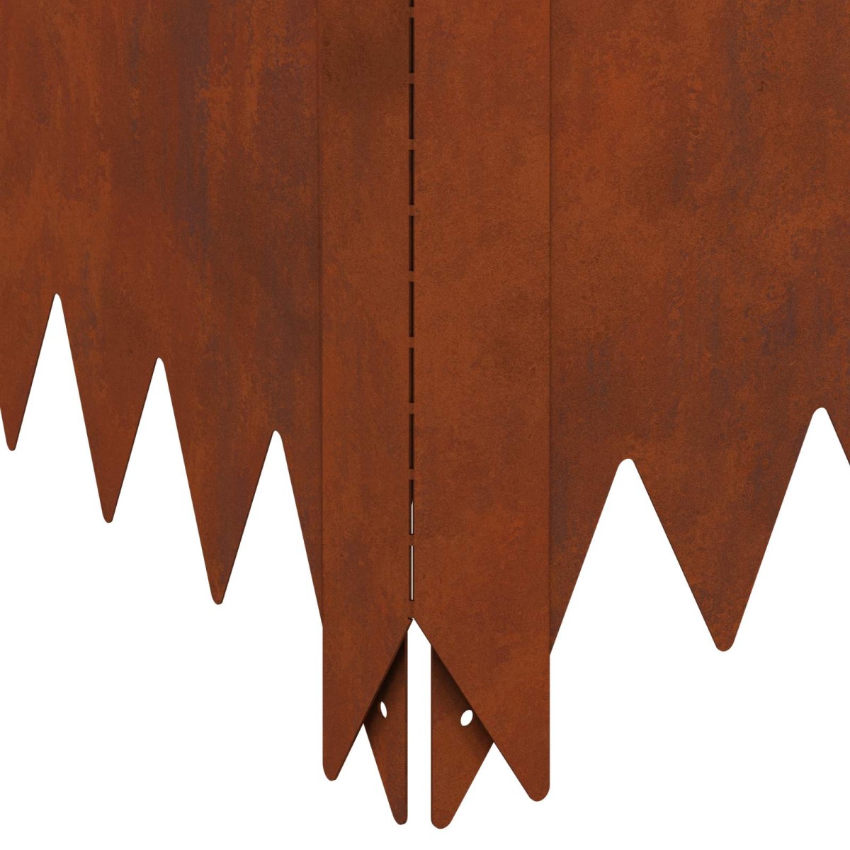 vidaXL Περίγραμμα γκαζόν 100 x 60 x 20 εκ. Ατσάλι Σκ rusty