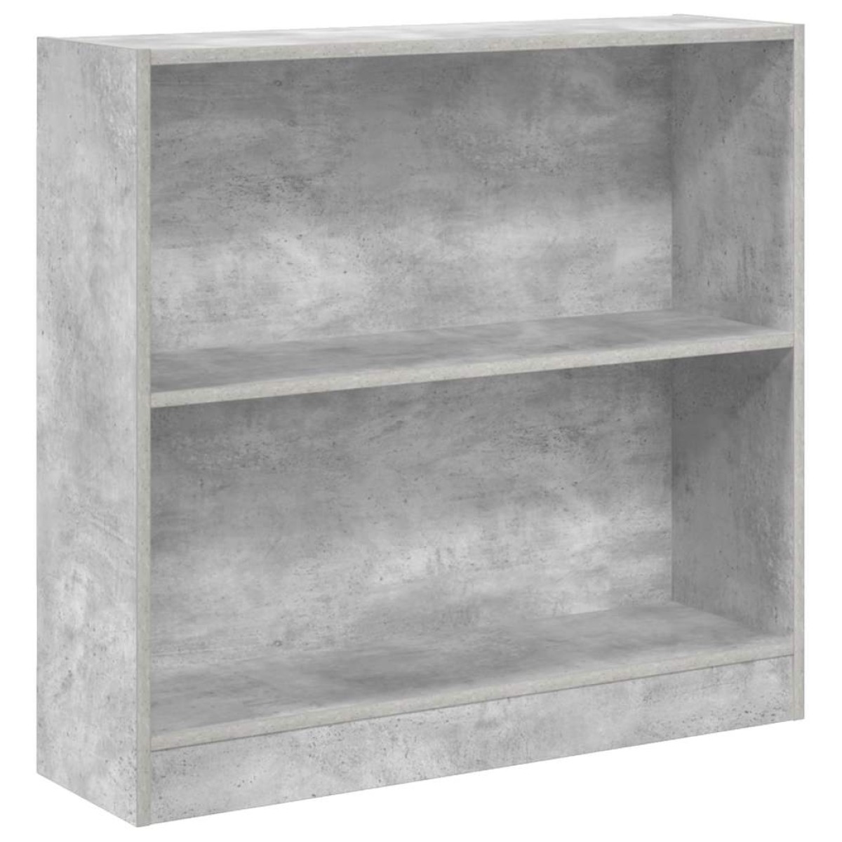 vidaXL Βιβλιοθήκη Γκρι του Σκυροδέματος 80 x 24 x 75 εκ. Μοριοσανίδα