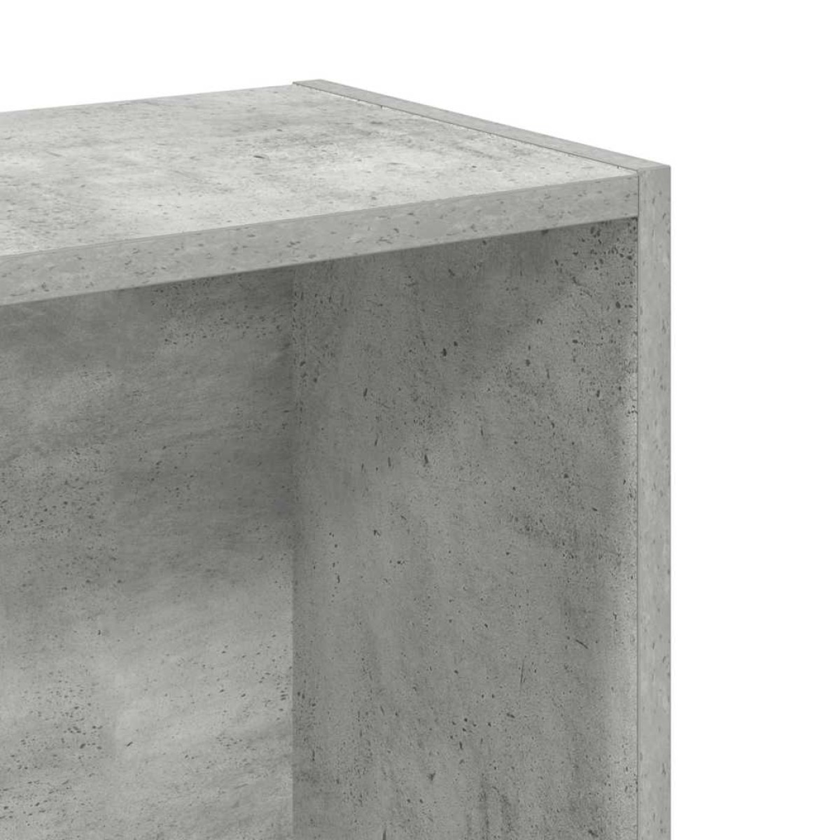 vidaXL Βιβλιοθήκη Γκρι του Σκυροδέματος 80 x 24 x 75 εκ. Μοριοσανίδα