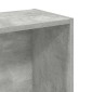 vidaXL Βιβλιοθήκη Γκρι του Σκυροδέματος 80 x 24 x 75 εκ. Μοριοσανίδα