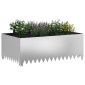 vidaXL Περίγραμμα γκαζόν 100 x 60 x 35 cm Ατσάλι Ασημί