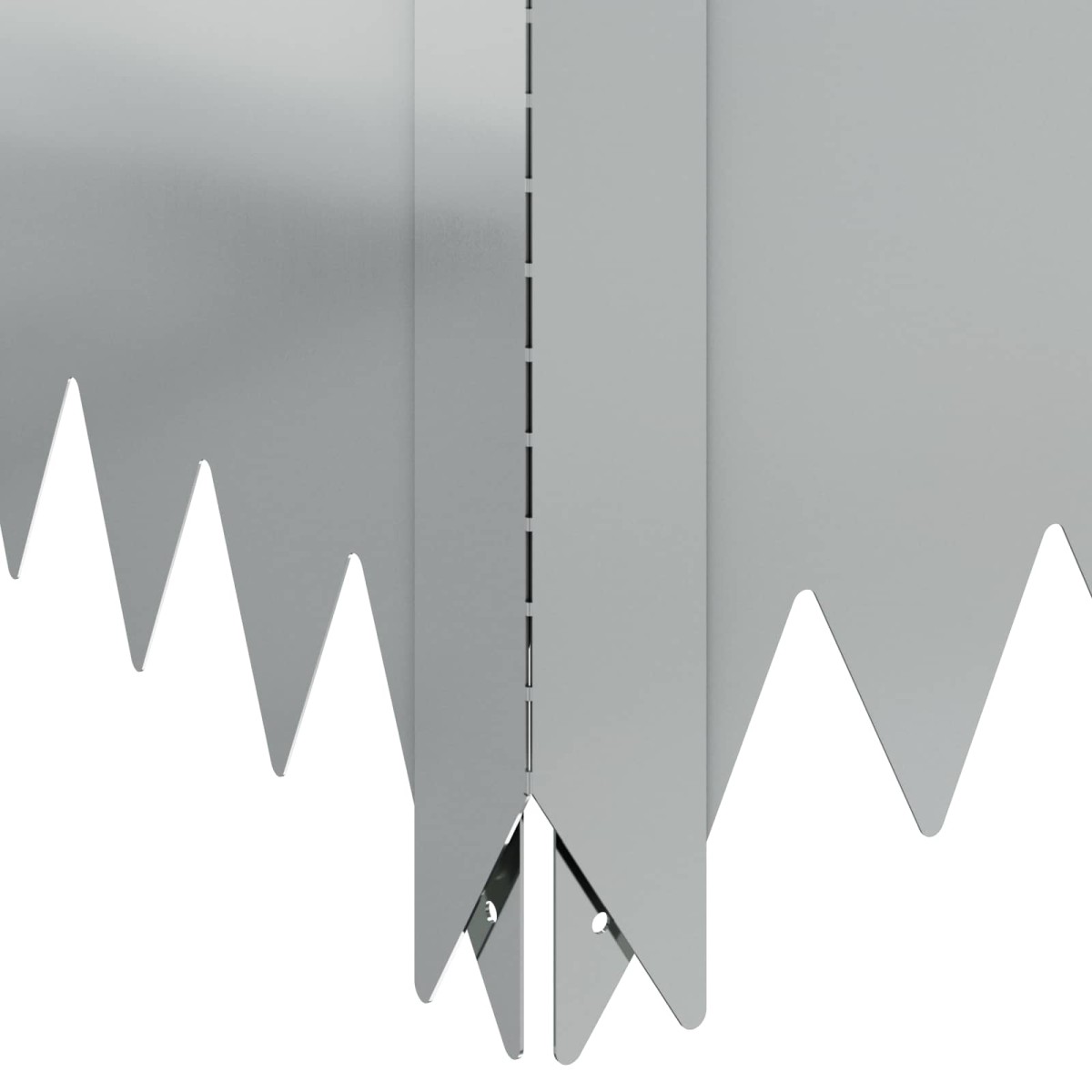 vidaXL Περίγραμμα γκαζόν 4 τμχ. 100 x 60 x 35 cm Ατσάλι Ασημί