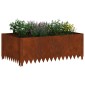 vidaXL Περίγραμμα γκαζόν 100 x 60 x 35 cm Ατσάλι Σκ rusty