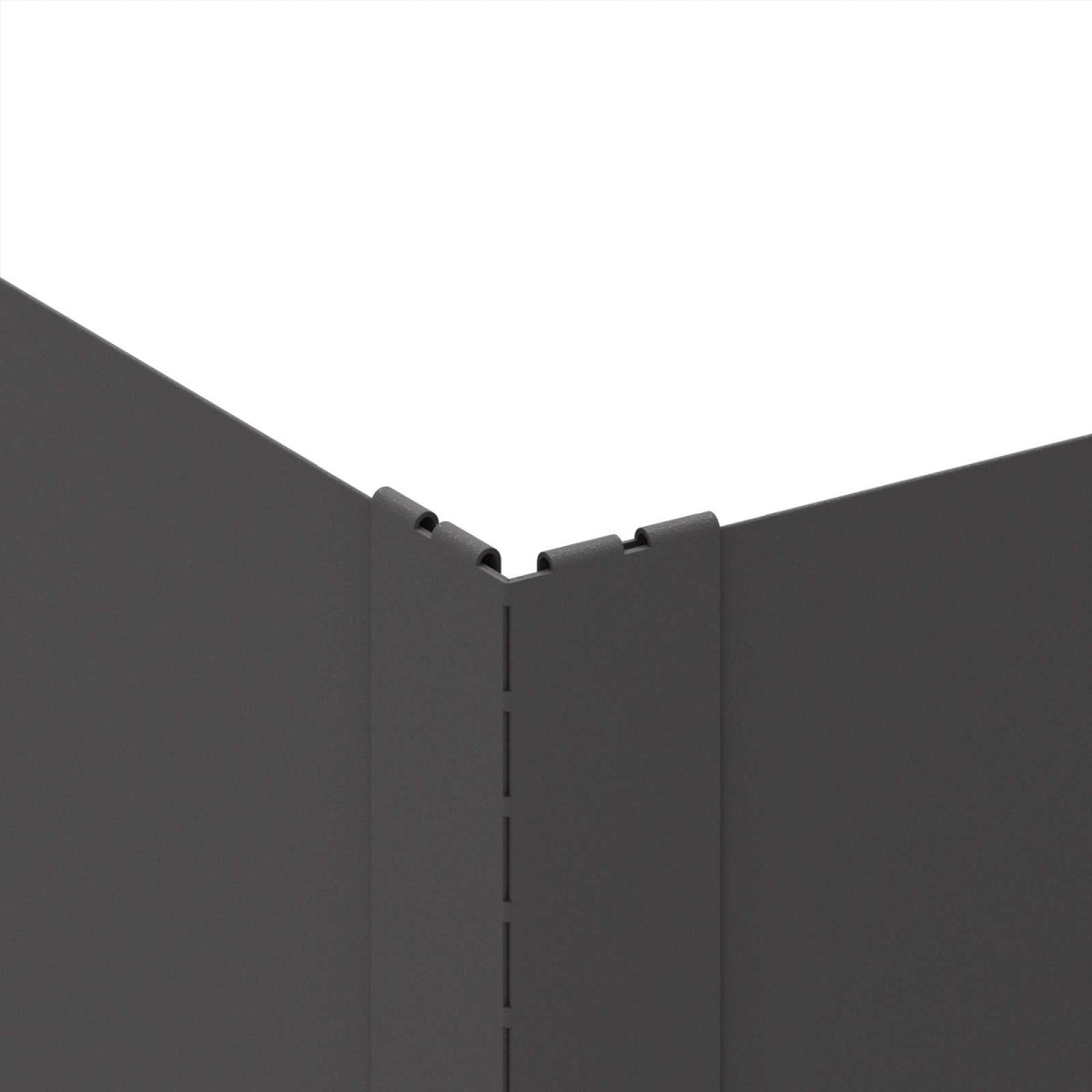 vidaXL Περίγραμμα γκαζόν 4 τμχ. 100 x 100 x 20 cm Ατσάλι Μαύρο