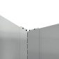 vidaXL Περίγραμμα γκαζόν 100 x 100 x 20 cm Ατσάλι Ασημί