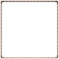 vidaXL Περίγραμμα γκαζόν 100 x 100 x 20 cm Ατσάλι Σκ rusty